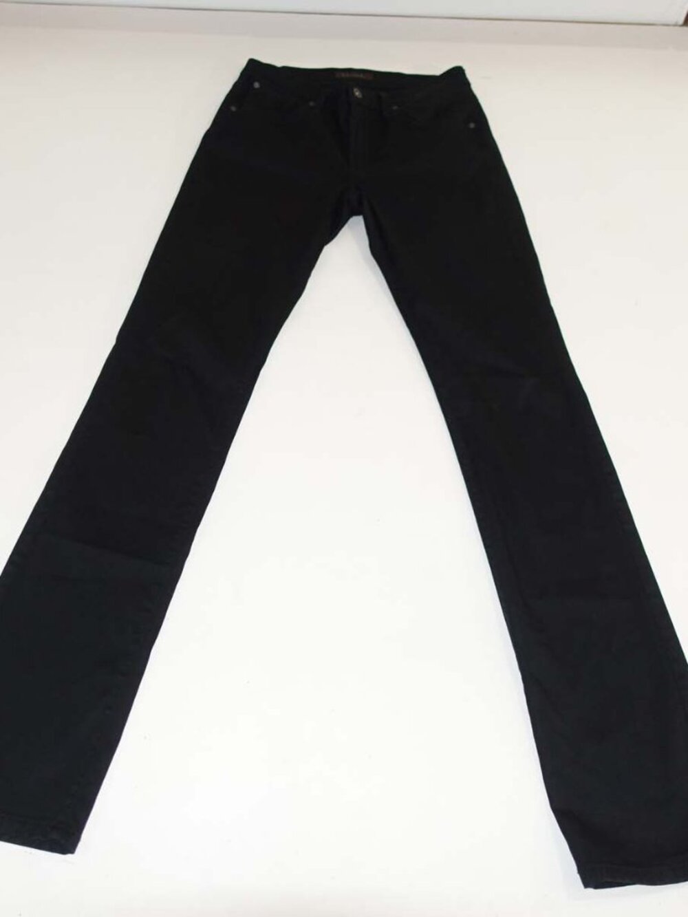James Women's Hunter Sateen Slim Jeans Size 27 Black Mid Rise 34" Inseam Stretch